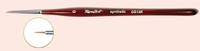 Roubloff Кисть для гелевого дизайна ногтей и росписи гель-лаками и гель-красками Синтетика - под Колонок бордовая фигурная ручка